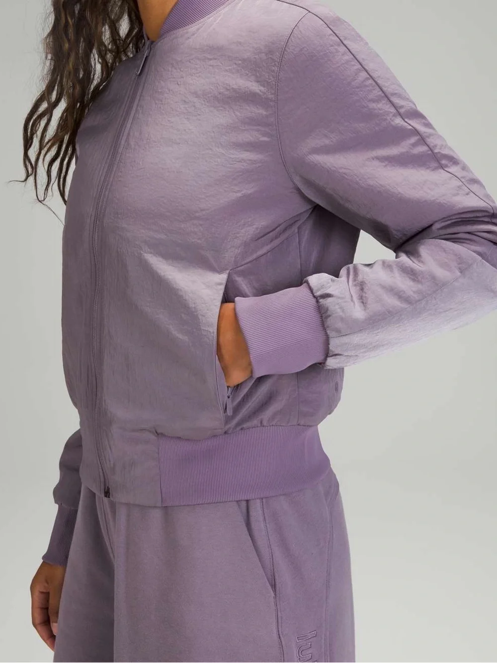 Lululemon Non-Stop Bomber *Reversible Dusky Lavender